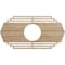 Ekena Millwork Chrysler Wood Fretwork Pierced Ceiling Medallion, Red Oak, 28"W x 14"H x 7 3/8"ID x 3/8"T CMWP28X14X0375CSRO - alternate 1